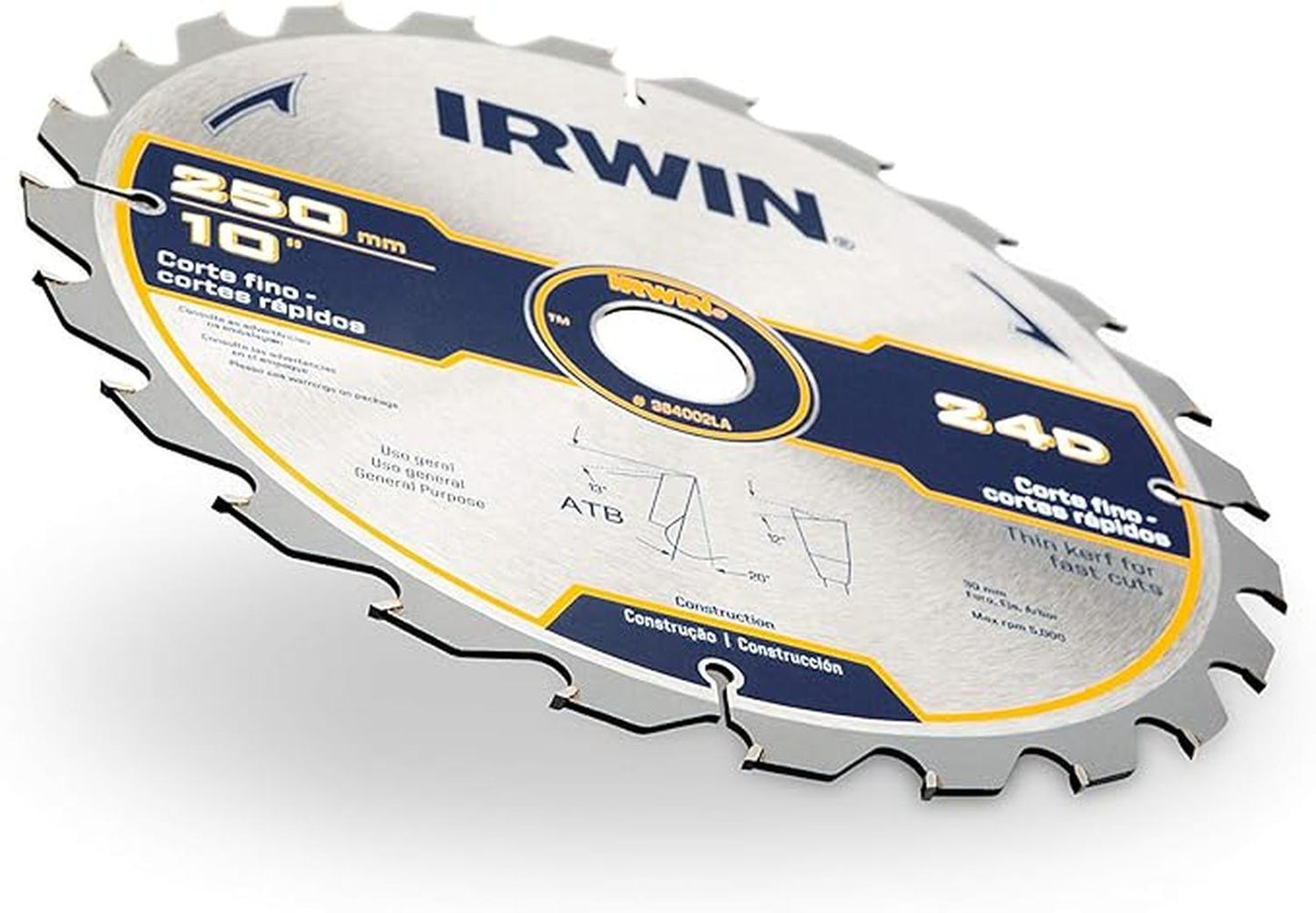 Disco De Sierra 10''x30mm 24 Dientes - IRWIN - Herram.cl