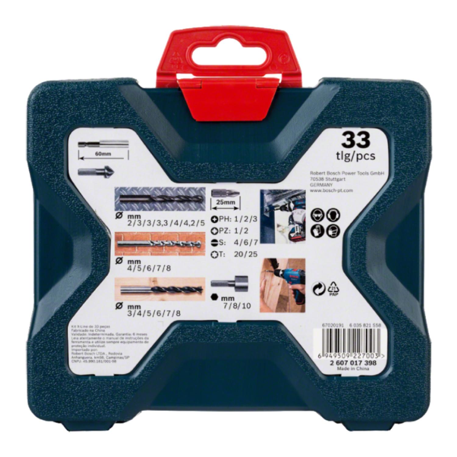 Set Puntas+Brocas Bosch X - Line 33 Pzas - Bosch - Herram.cl
