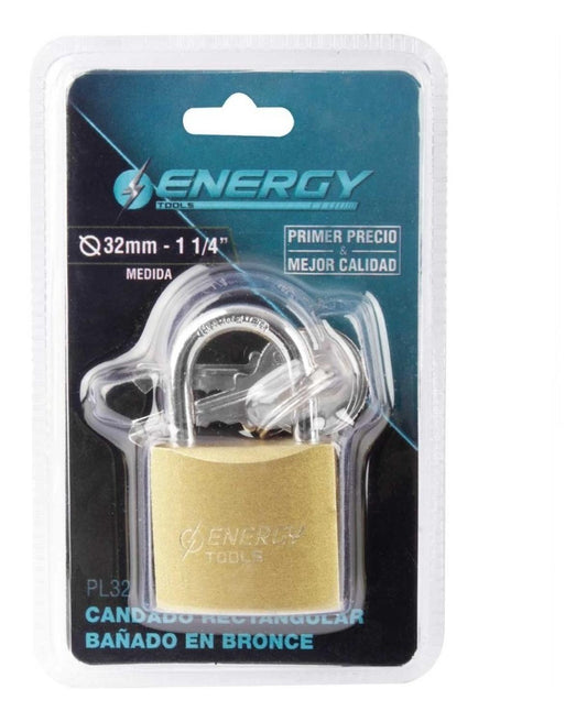 Candado De Bronce 32mm - Energy - Herram.cl