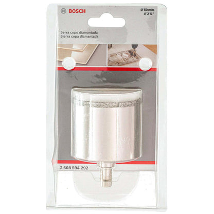 Sierra Copa Diamantada Bosch 60mm Cerámica Porcelanato - Herram.cl