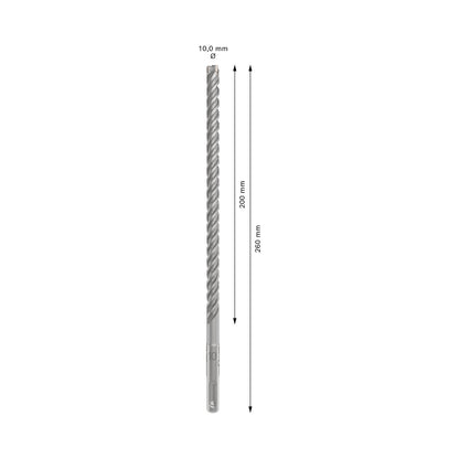 Broca Hormigón Bosch PRO SDS-Plus-5X 10x260mm 4 Filos - Herram.cl
