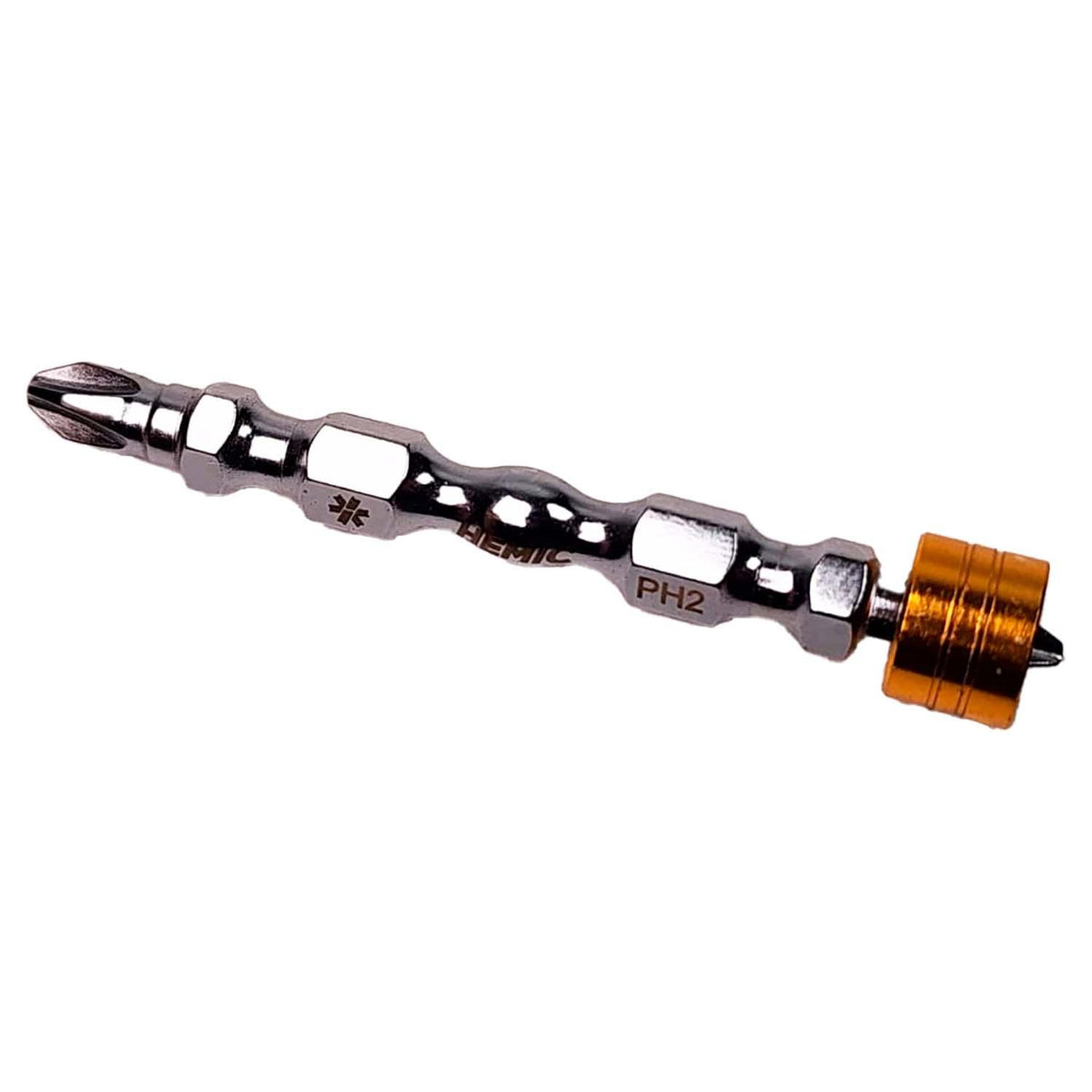 Pack 10 Punta Phillips Doble PH2x65mm Imán Premium - HEMIC - Herram.cl