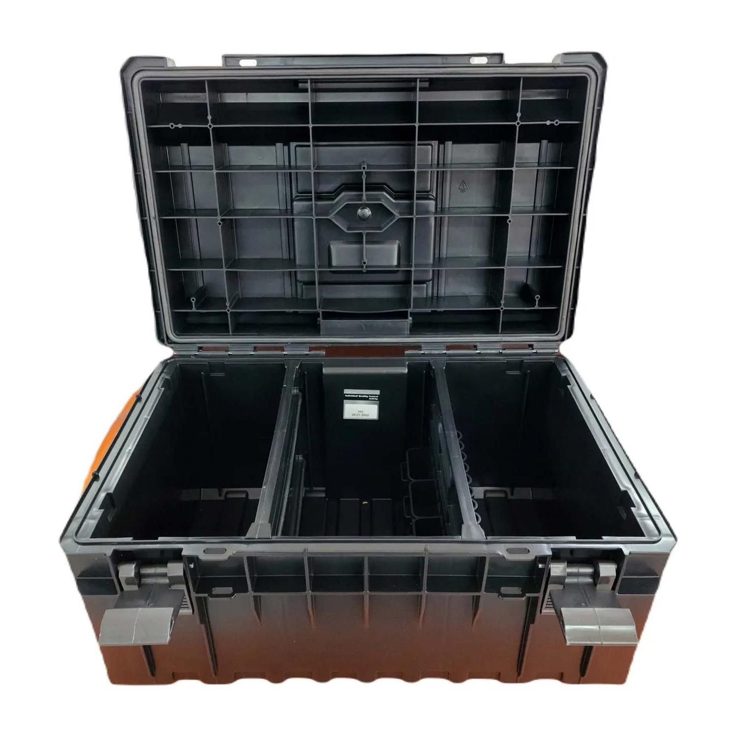 Caja Organizadora Apilable 3 - 1 Con Ruedas - Bahco - Herram.cl