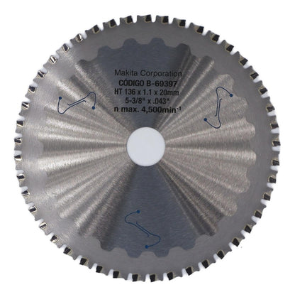 Disco Sierra Efficut 136mm (5 - 11/32'') 45 D (metal) Makita - Herram.cl