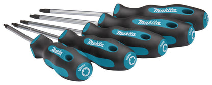 Set Destornilladores TORX (T10, T15, T20, T25, T30) 5 Pzas. - Makita - Herram.cl