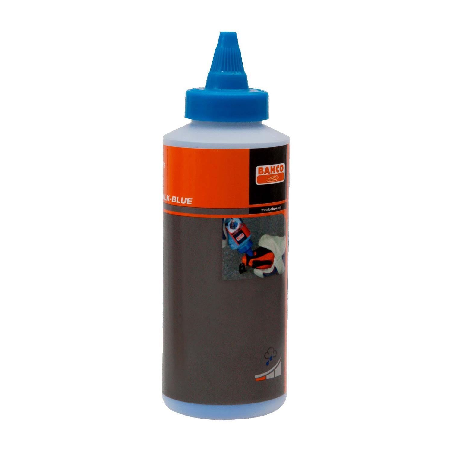 Botella dosificadora de tiza para marcar Azul 227g - Bahco - Herram.cl
