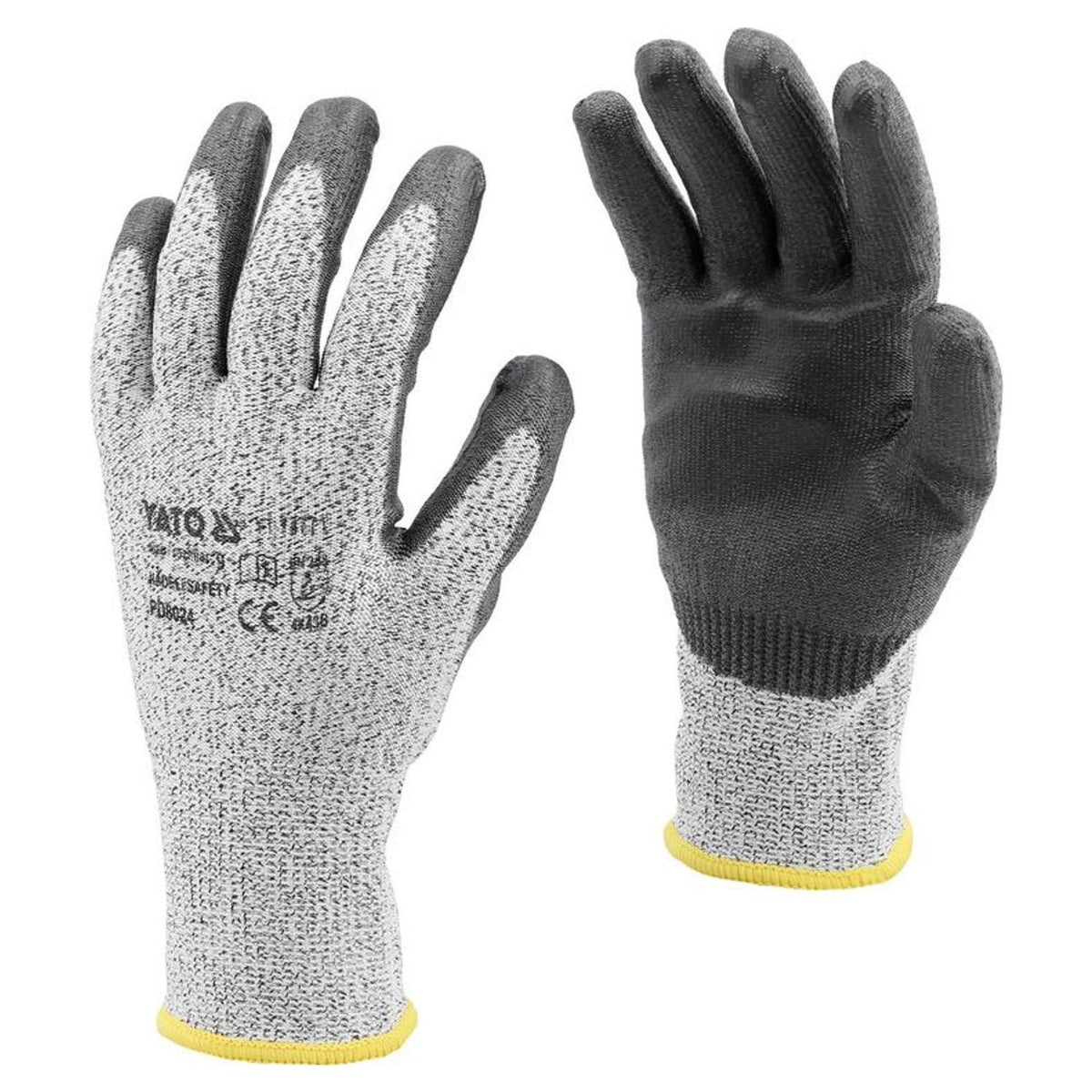 Guantes Anticorte HPPE PU Talla 9 Yato YT-74771 - Herram.cl