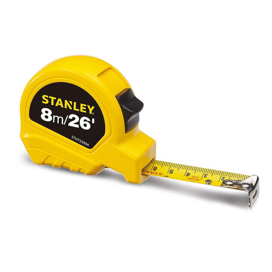 Huincha de Medir Stanley Básica 8mx25mm Freno Clase II - Herram.cl