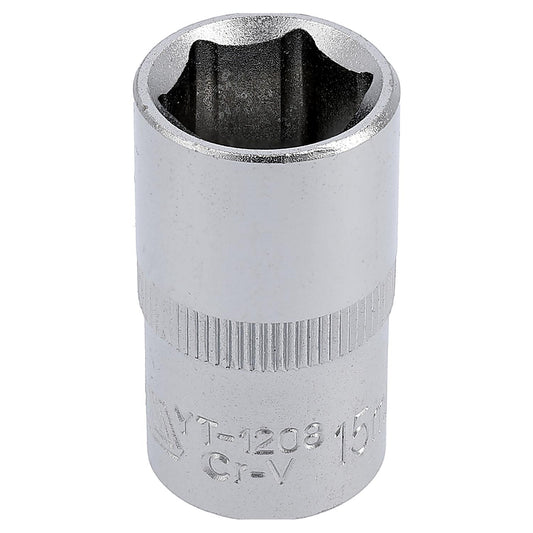 Dado Hexagonal Corto 1/2 Pulgada 15mm Yato YT-1208 - Herram.cl