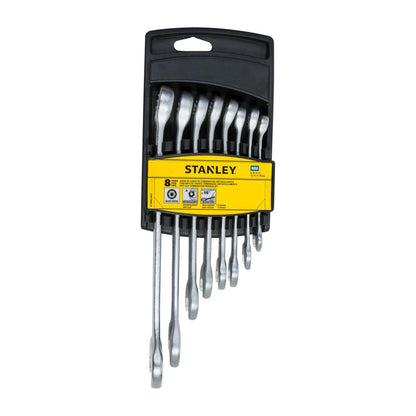 Juego 8 Llaves Combinadas Anti-Slip Métricas - Stanley - Herram.cl