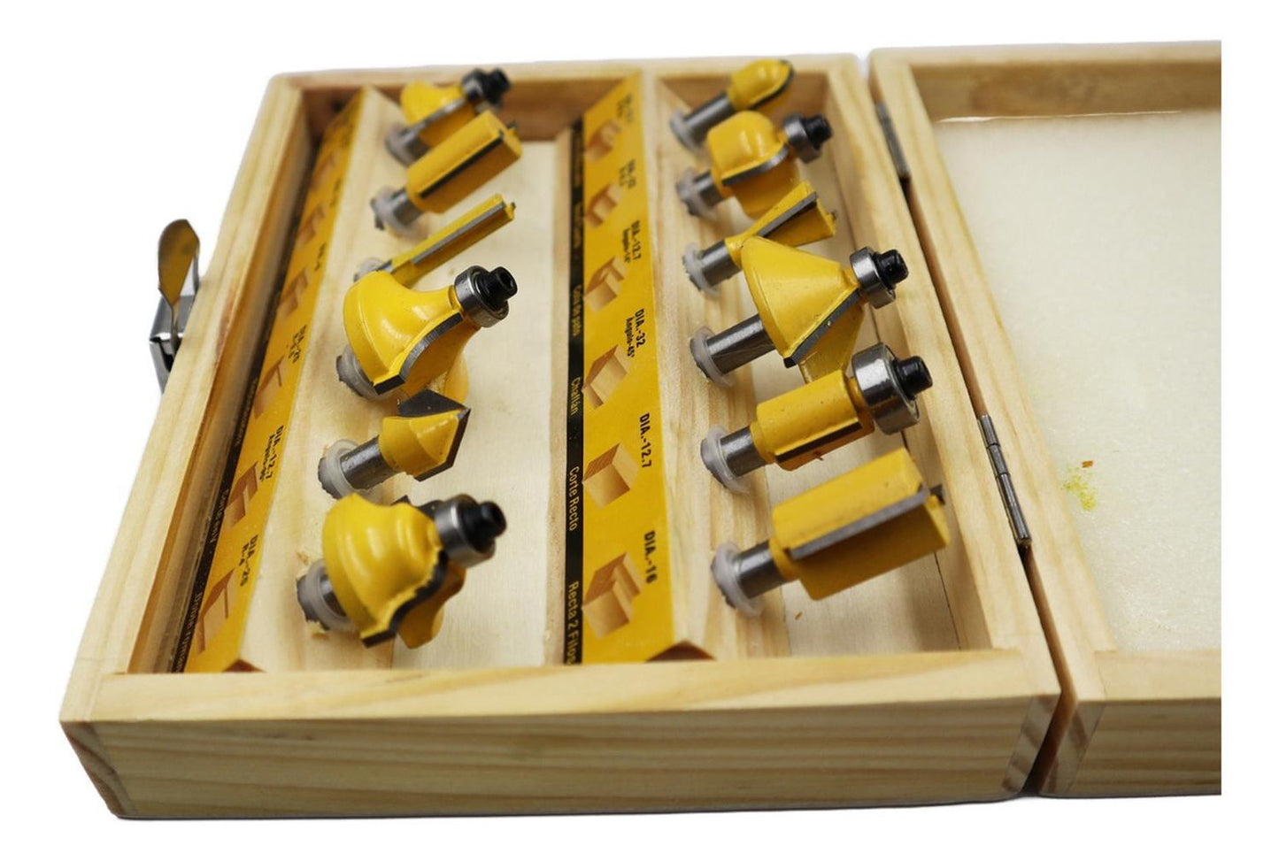 Juego 12 Fresas Para Madera Toma 1/4'' - Uyustools - Herram.cl