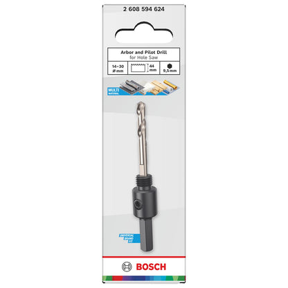 Adaptador Bosch Sierra Copa 14-30mm Hex 9,5mm Broca Centrado - Herram.cl