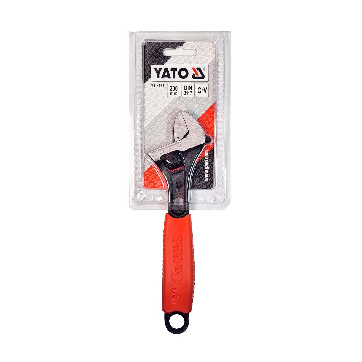 Llave Ajustable Con Mango Ergonómico Crv 8'' - Yato - Herram.cl