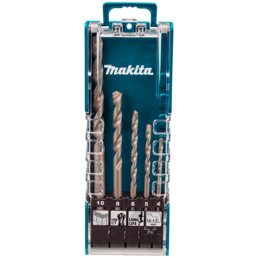 Juego de Brocas Para Concreto (4 - 10mm) - 5 Pzas - Makita - Herram.cl
