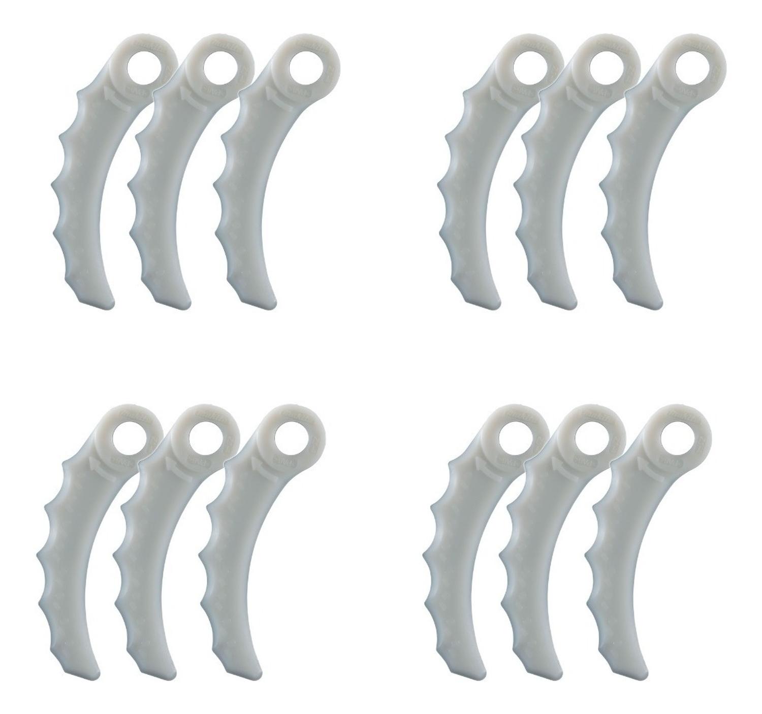 Repuesto Cuchillo Plástico Hoja Curva 12 Pzs Makita - 198427 - Herram.cl