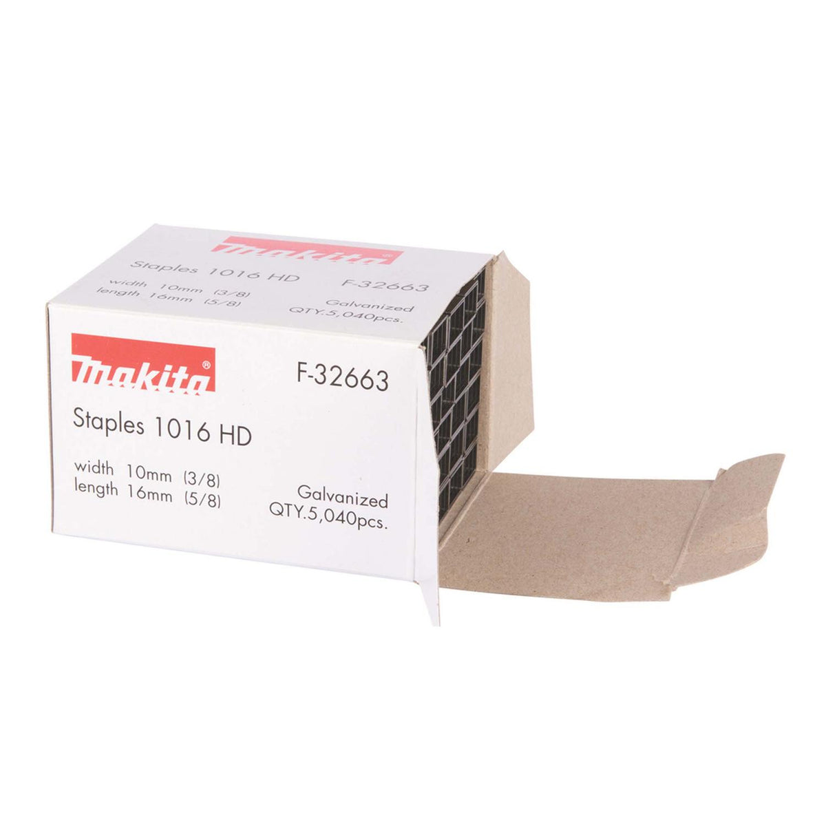 Grapa Galvanizada Calibre 23 10x16mm 5.040 Und. - Makita - Herram.cl