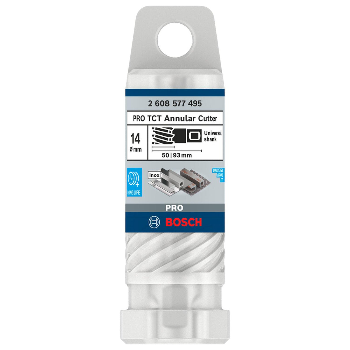 Broca Anular Bosch PRO TCT 14x50mm Carburo Tungsteno Weldon - Herram.cl