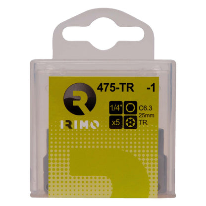 Puntas de Atornillar TR25x25mm 5 Pzas - Irimo - Herram.cl