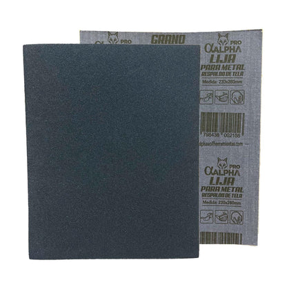 Pack 25 Pliegos de Lija Para Metal 230x280mm - Alpha Pro - Herram.cl