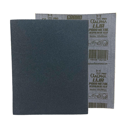 Pack 25 Pliegos de Lija Para Metal 230x280mm - Alpha Pro - Herram.cl