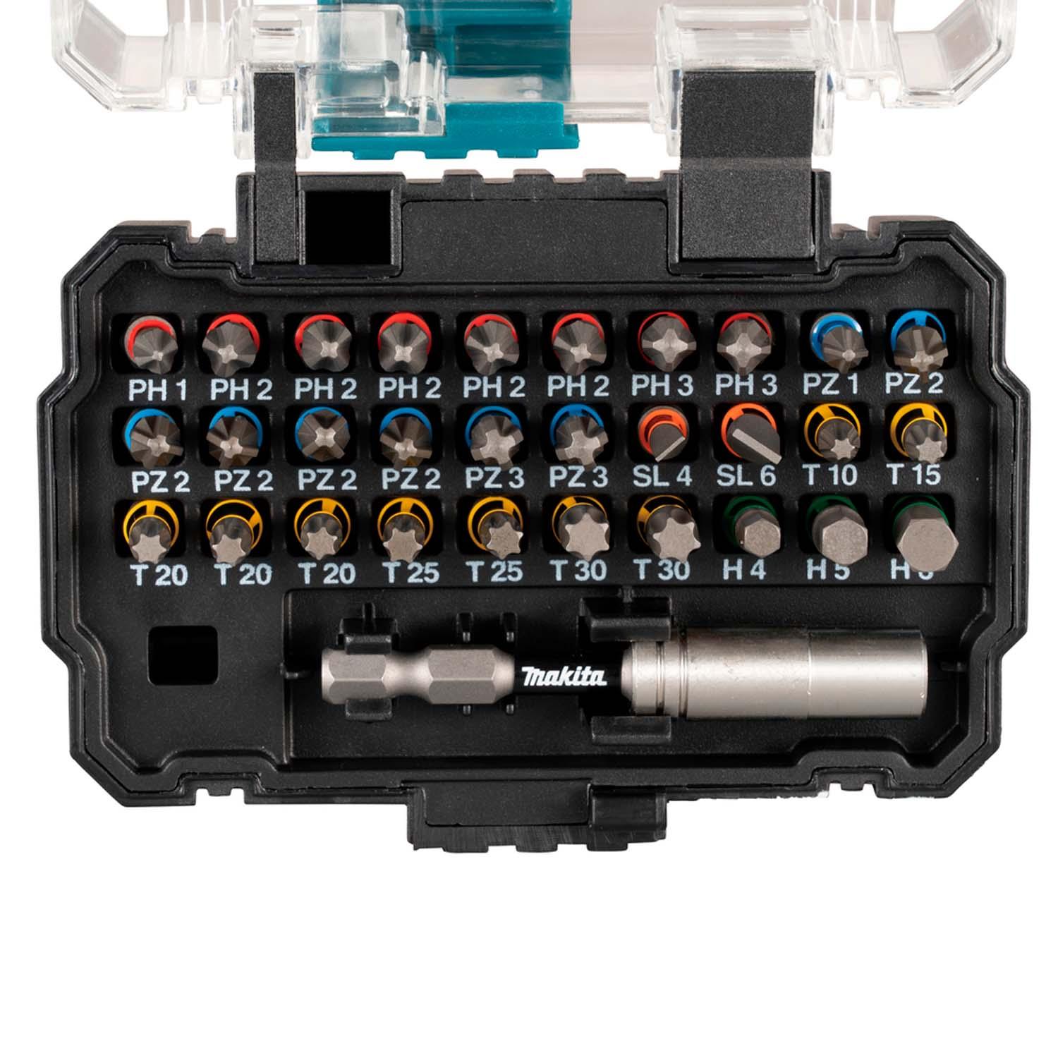 Set Puntas Torsión Impact Premier 25mm 31 Pzas - Makita - Herram.cl