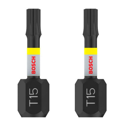 Puntas PRO Impact T15x25mm 2 Pzas - Bosch - Herram.cl