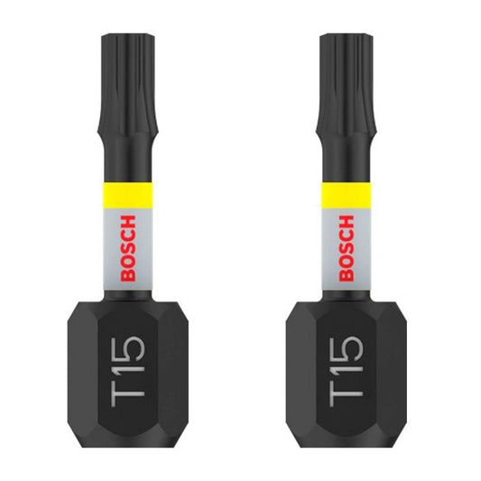 Puntas PRO Impact T15x25mm 2 Pzas - Bosch - Herram.cl