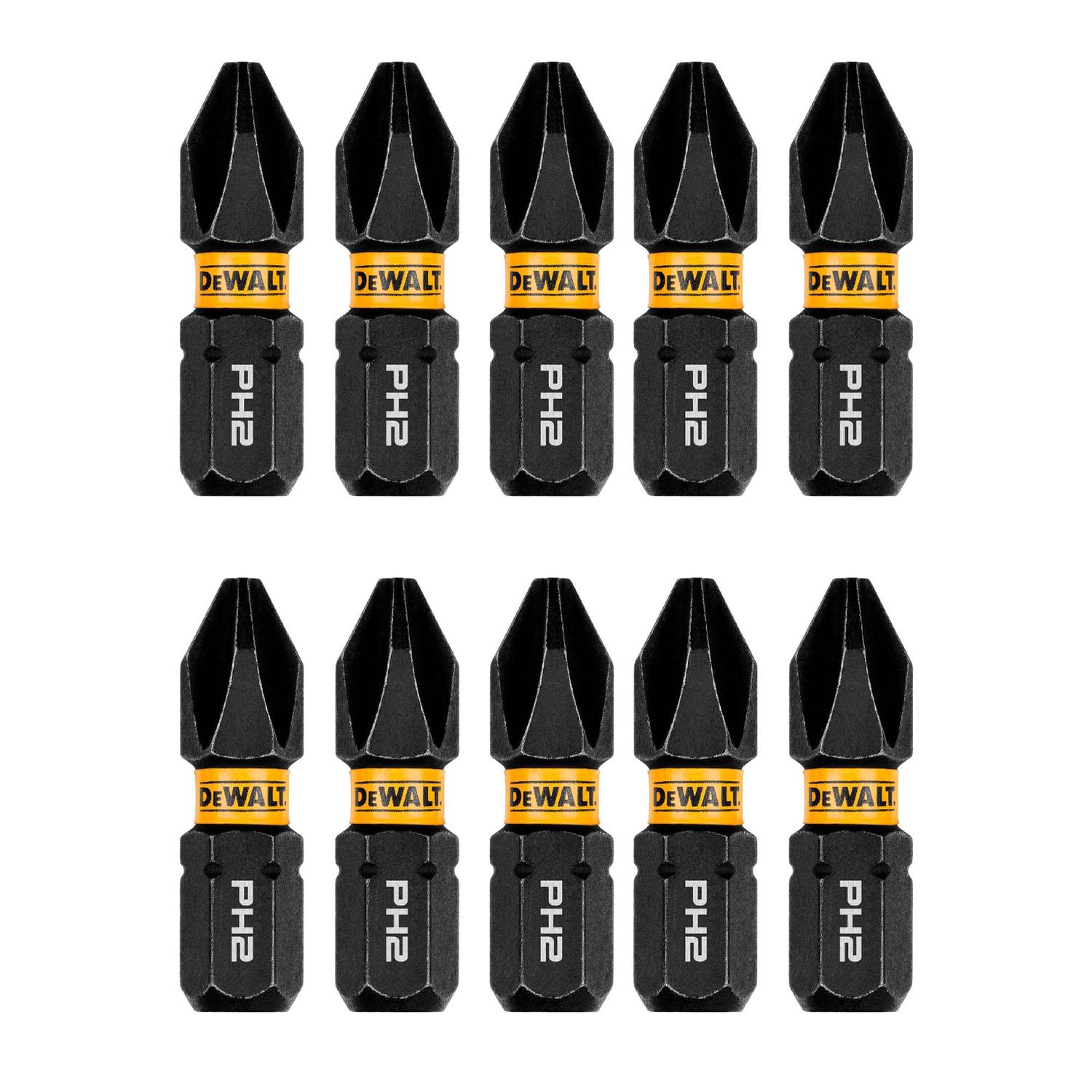 Puntas FLEXTORQ PH2 - 1'' (25.4mm) 10 Pzas - DeWALT - Herram.cl