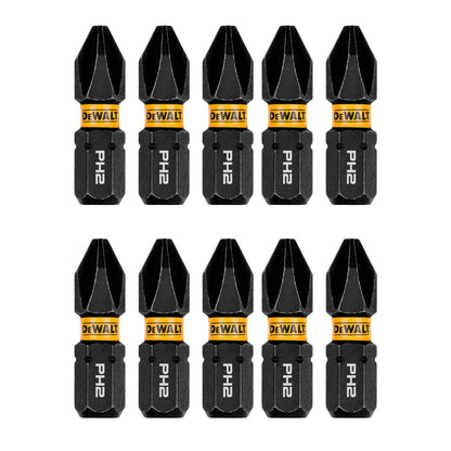 Puntas FLEXTORQ PH2 - 1'' (25.4mm) 10 Pzas - DeWALT - Herram.cl