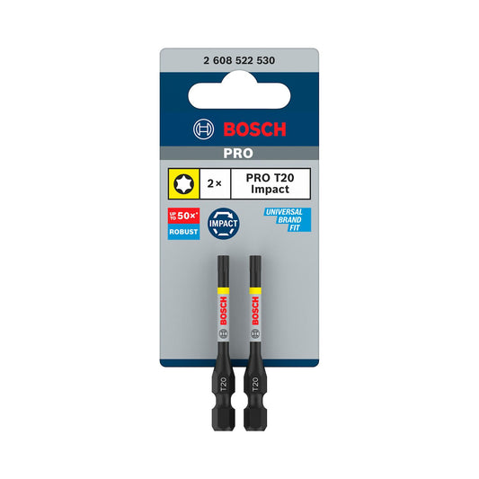 Puntas PRO Impact T20x55mm 2 Pzas - Bosch - Herram.cl