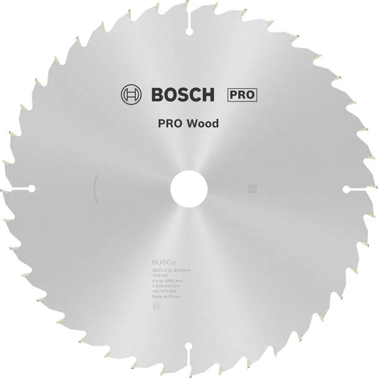 Disco De Sierra Circular PRO Wood 12''x2,5x30mm 40 D - Bosch - Herram.cl