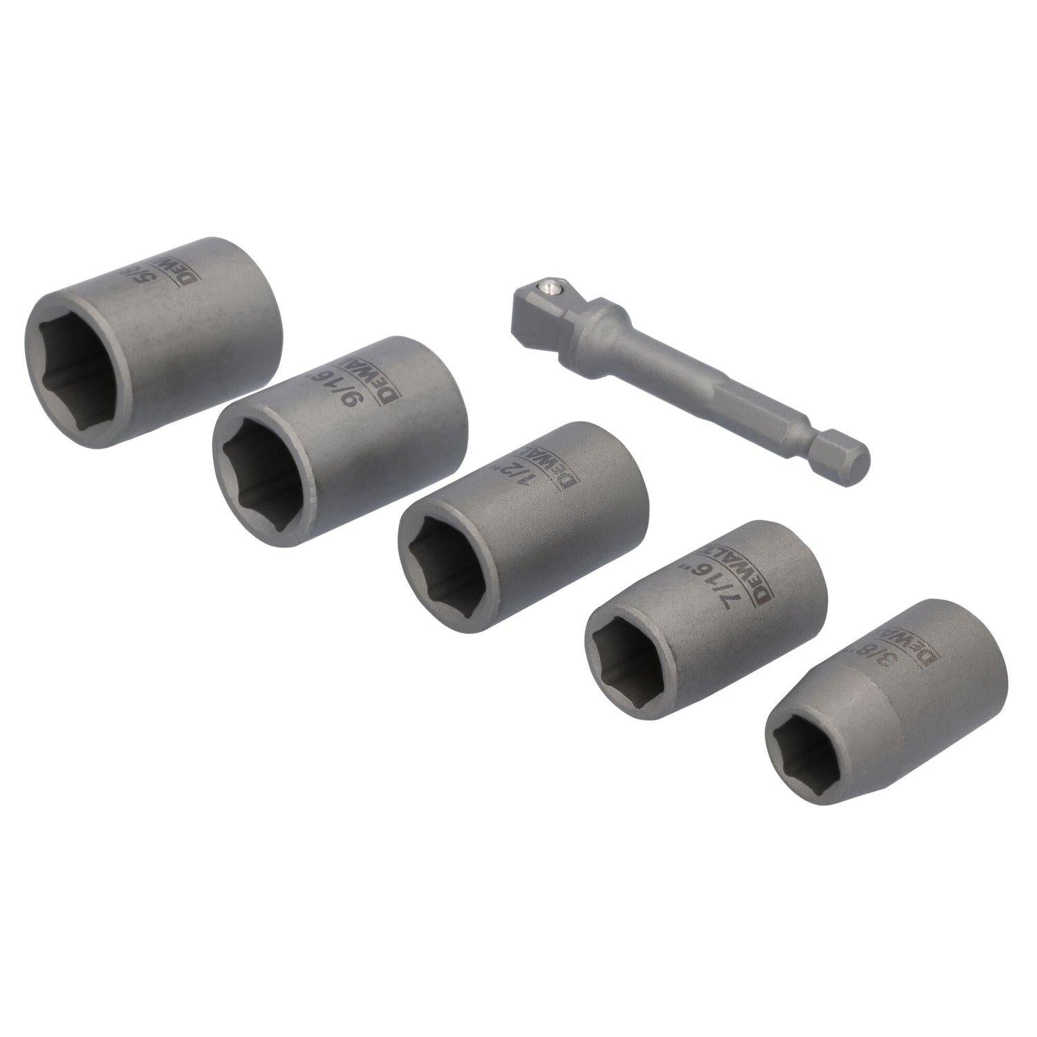 Juego Dados MAXFIT - ULTRA Cuadrante de 3/8'' 6 Pzas - DeWALT - Herram.cl