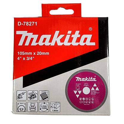 Disco Diamantado Continuo Porcelanato (4'')105x20mm - Makita - Herram.cl