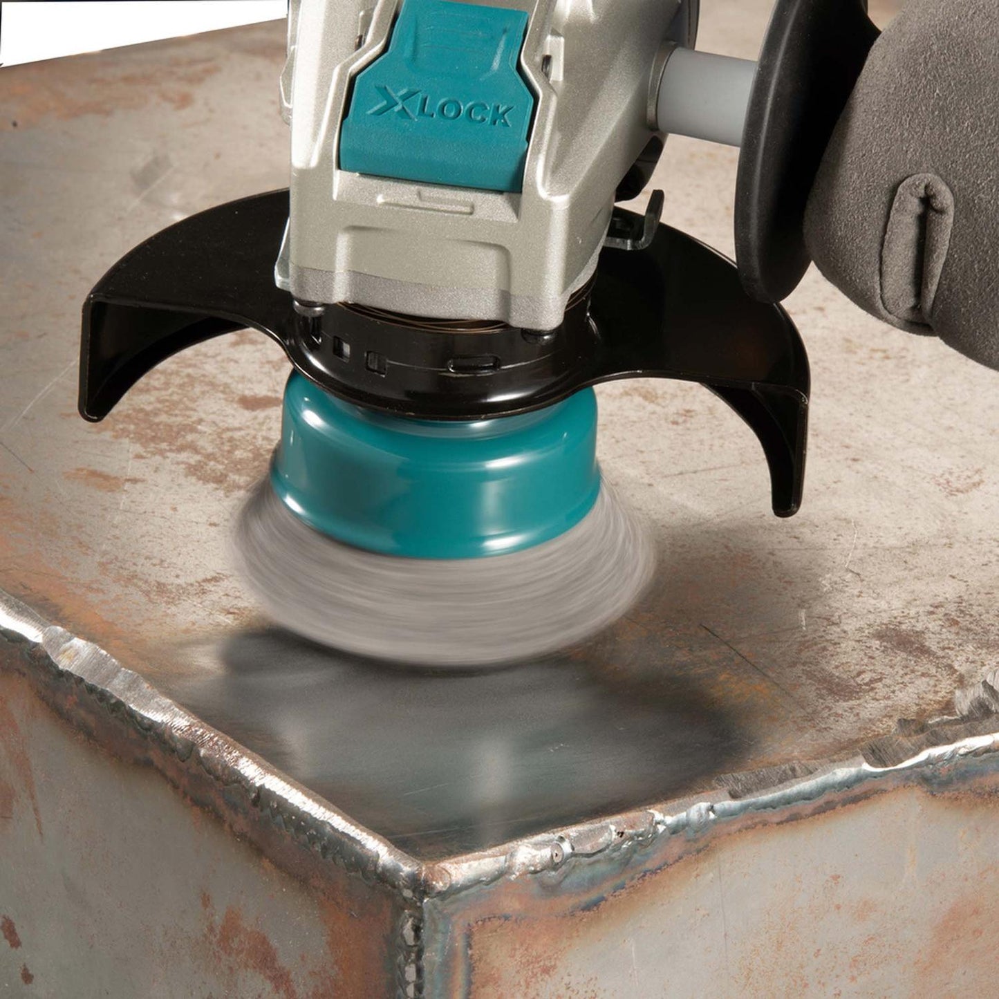 Grata Copa Acero Inox Rizado X - LOCK 75mm (3'') - Makita - Herram.cl