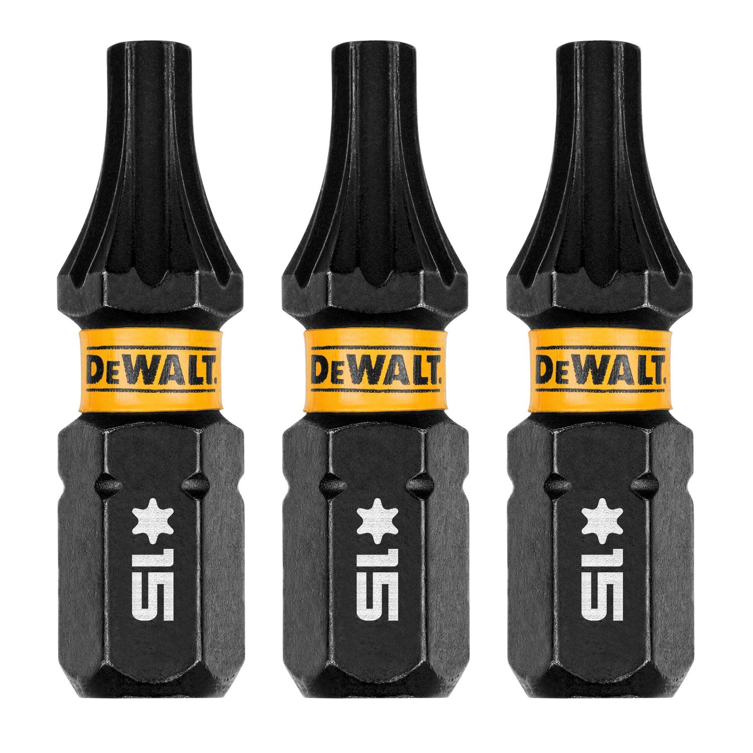 Puntas FLEXTORQ T15 - 1'' (25.4mm) 3 Pzas - DeWALT - Herram.cl