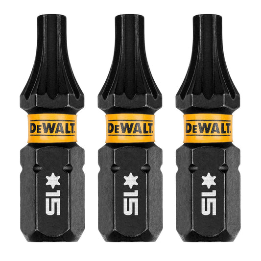 Puntas FLEXTORQ T15 - 1'' (25.4mm) 3 Pzas - DeWALT - Herram.cl