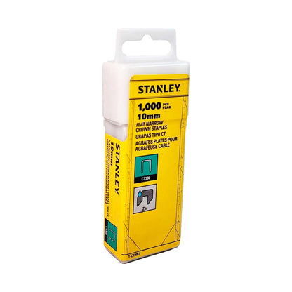 Grapa Plana Para Cables 3/8'' (10mm) 1000 Pzas - Stanley - Herram.cl