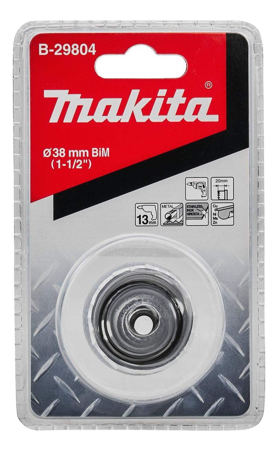 Sierra Copa Bim Acero Inox. 38mm (1 - 1/2'') - Makita - Herram.cl