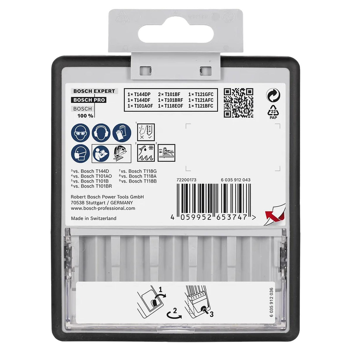 Set 10 Hojas Caladora BOSCH Wood and Metal T144DP T121BFC - Herram.cl