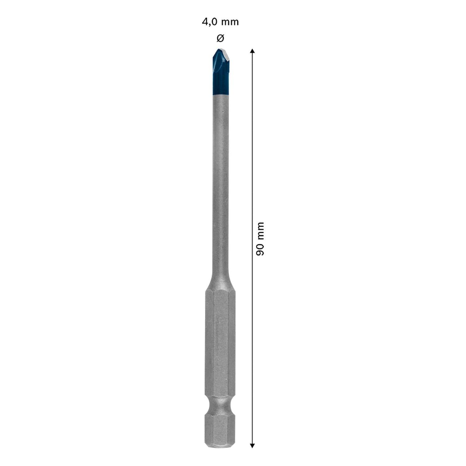 Broca para Porcelanato Expert Hex - 9 HardCeramic 4 X 90mm - Bosch - Herram.cl