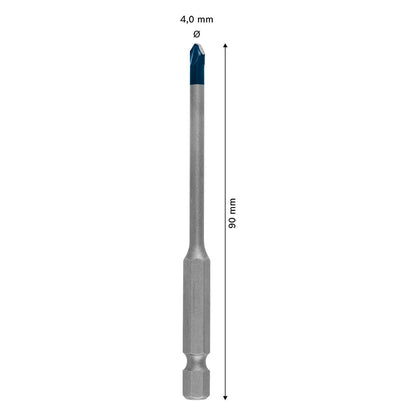 Broca para Porcelanato Expert Hex - 9 HardCeramic 4 X 90mm - Bosch - Herram.cl