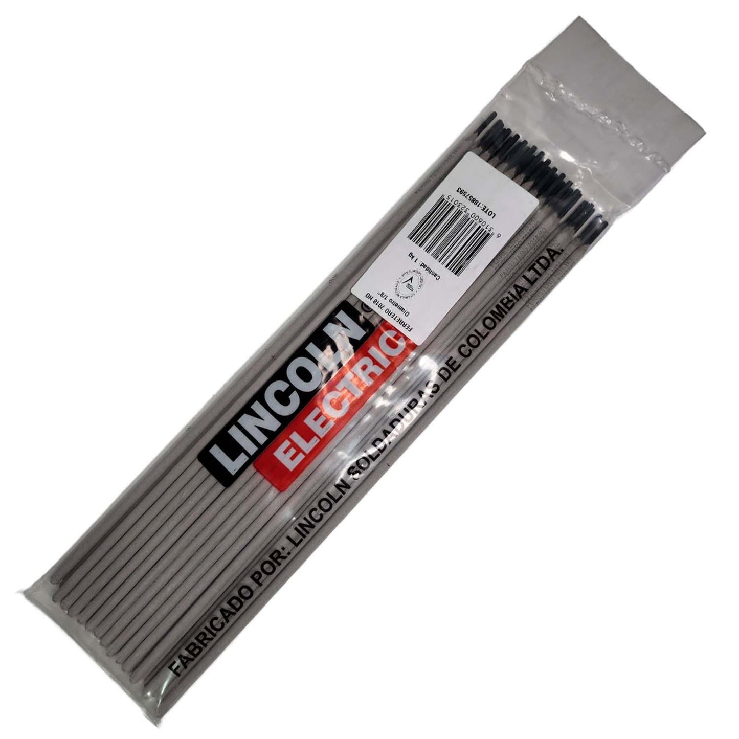 Electrodo Soldadura AWS E - 7018 HO 1/8'' 1Kg - Lincoln - Herram.cl