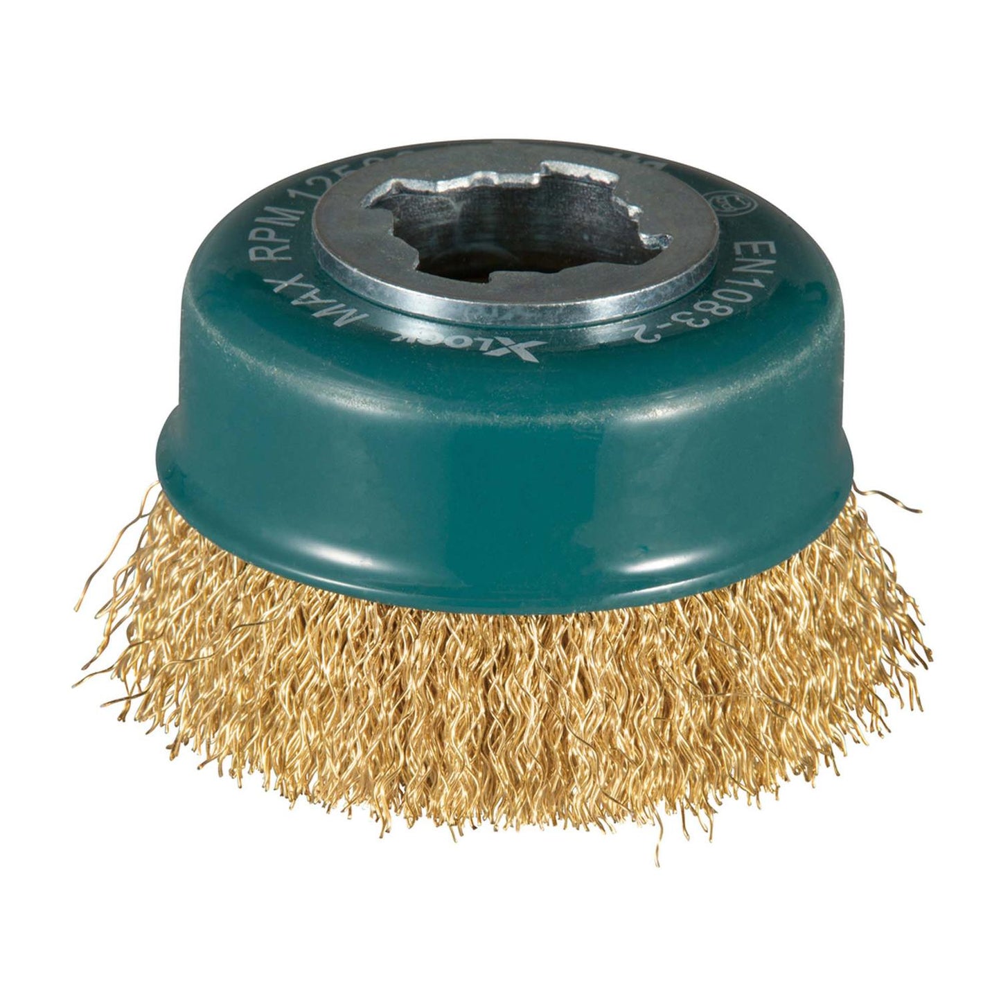 Grata Copa Latón Rizado X - LOCK 75mm (3'') - Makita - Herram.cl