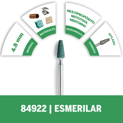 Punta Carburo de Silicio 4,8mm (84922) 2 Pzas - Dremel - Herram.cl