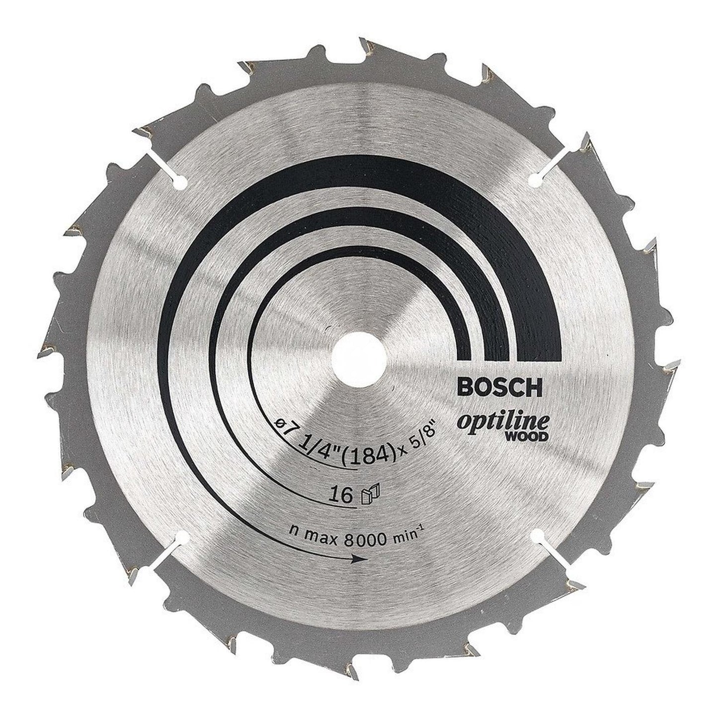 Disco De Sierra Circular Optiline 184mm (7 - 1/4) 16d Bosch - Herram.cl