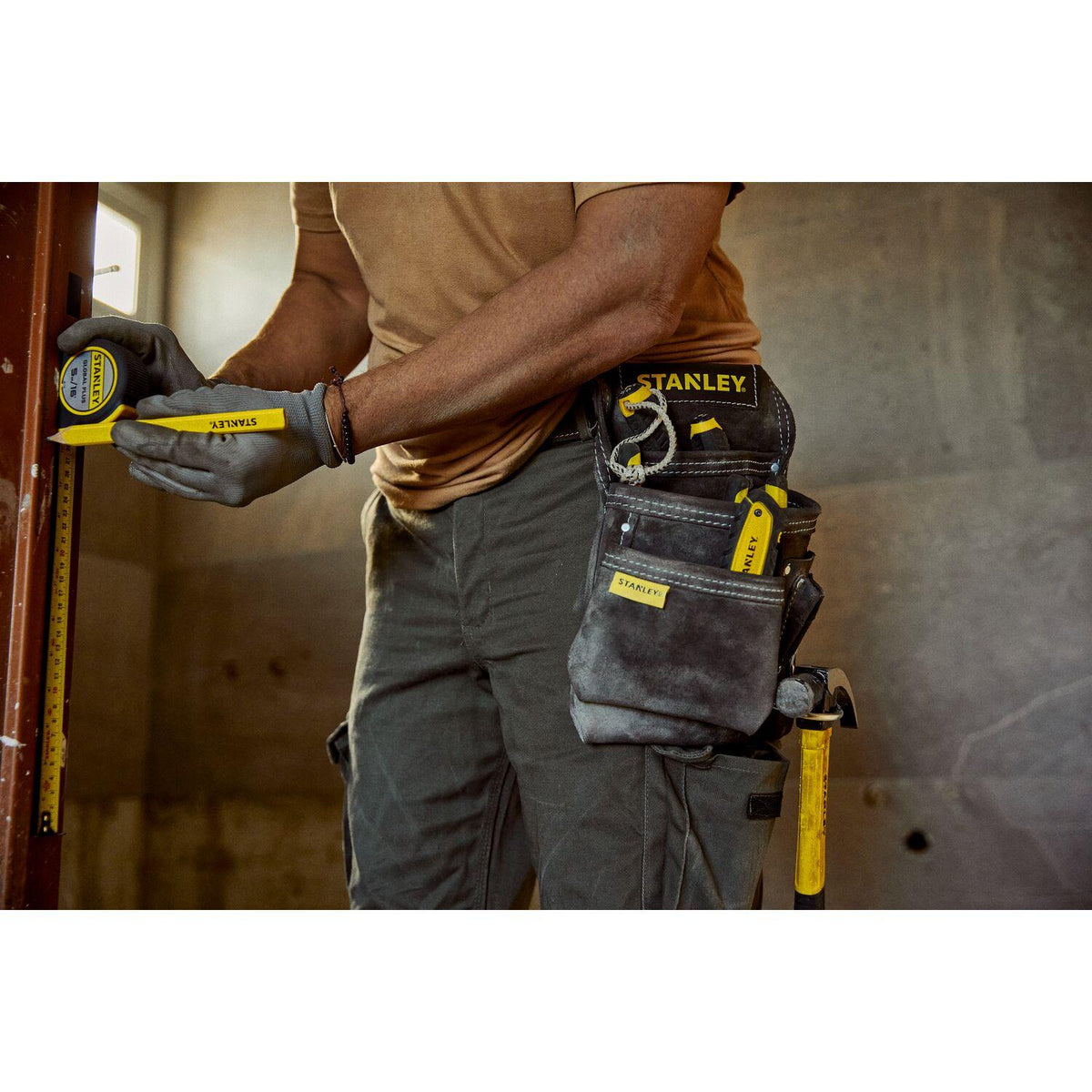 Bolsa de Cuero Stanley STST1-80114 Martillo y Clavos - Herram.cl