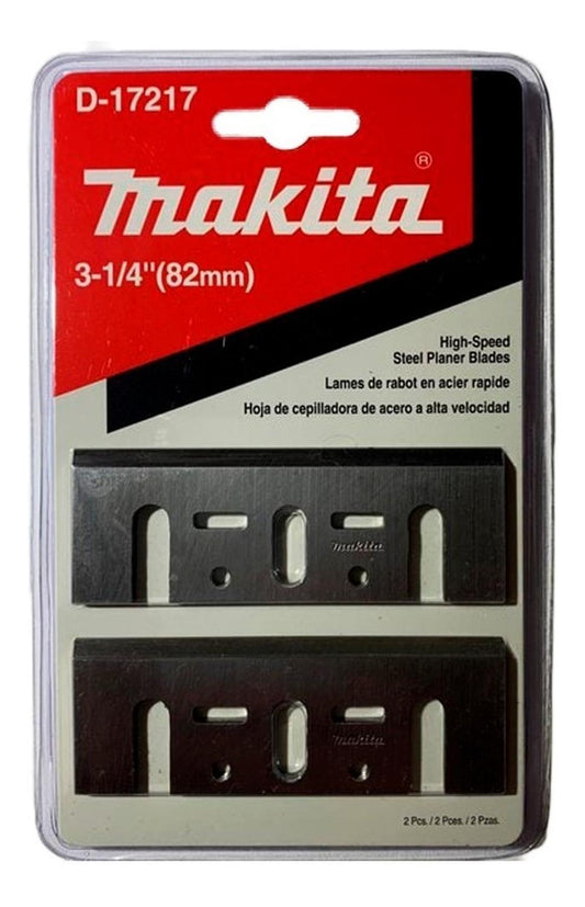 Par Cuchillas Para Cepillo Acero HSS 82mm - Makita - Herram.cl