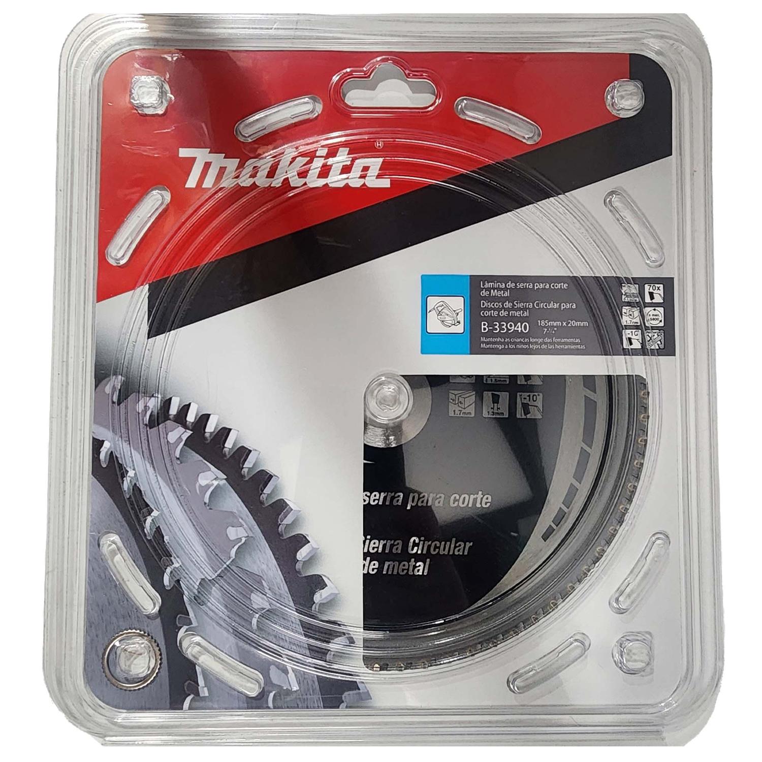 Disco De Sierra Acero Dulce 7 - 1/4''x20x1.7mm 70 D - Makita - Herram.cl