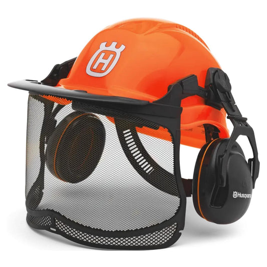 Casco Forestal Husqvarna Functional Con Visor Y Orejeras - Herram.cl