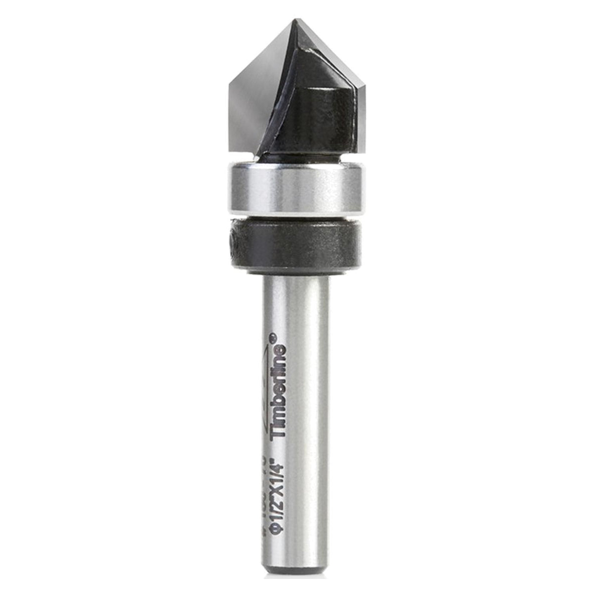 Fresa Ranura V Rodamiento 90° 1/2'' 1/4'' - Timberline - Herram.cl